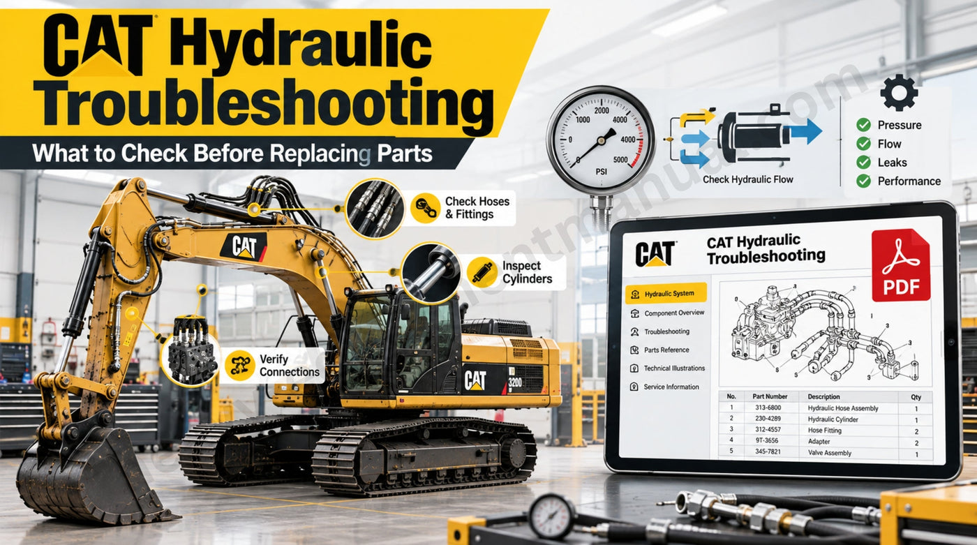 CAT Hydraulic Troubleshooting: What to Check Before Replacing Parts