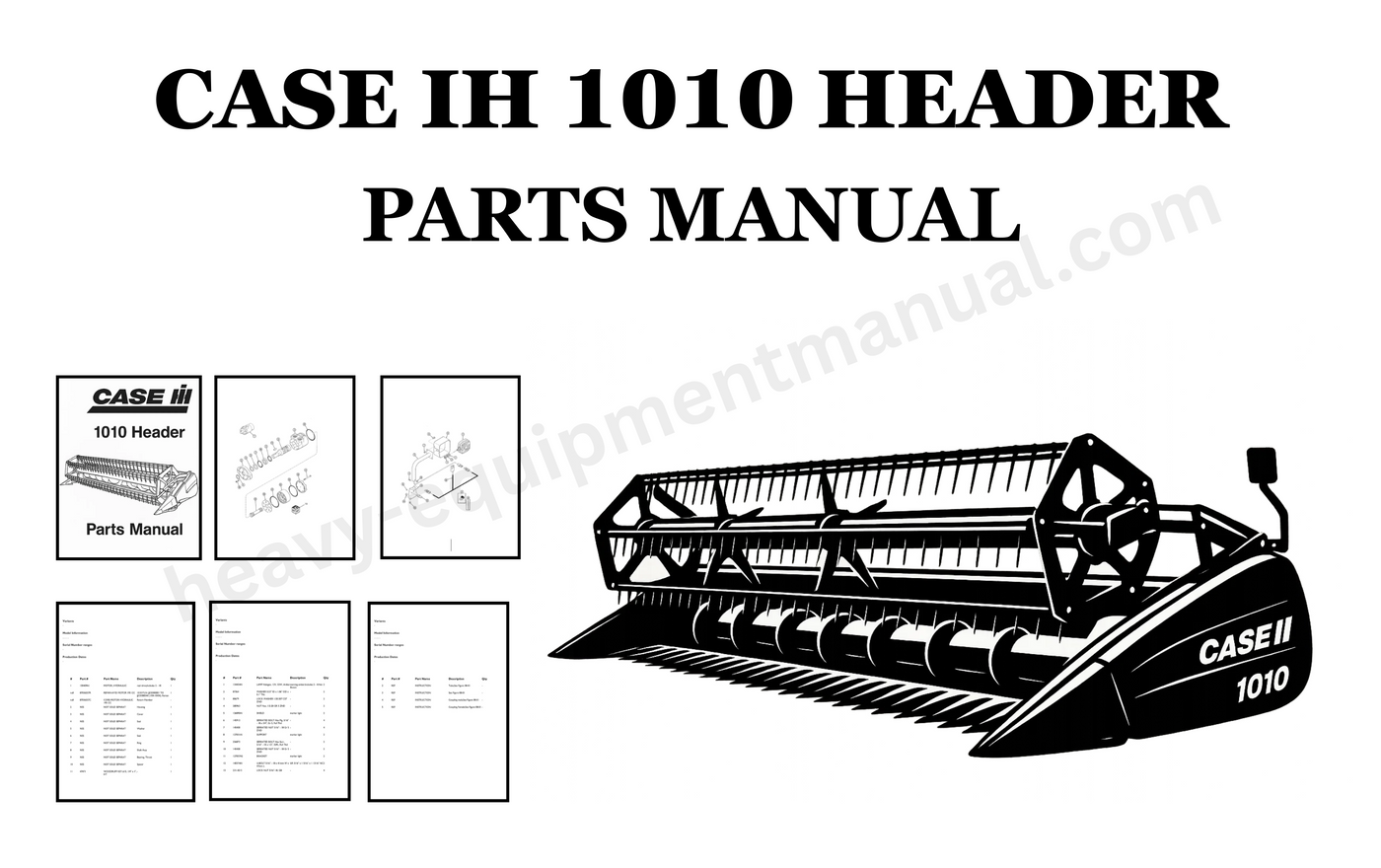 Case IH 1010 Header Parts Manual PDF – Everything You Need to Know