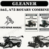 Gleaner A65 A75 Rotary Combine Service Manual PDF – Complete Guide for Maintenance & Repairs