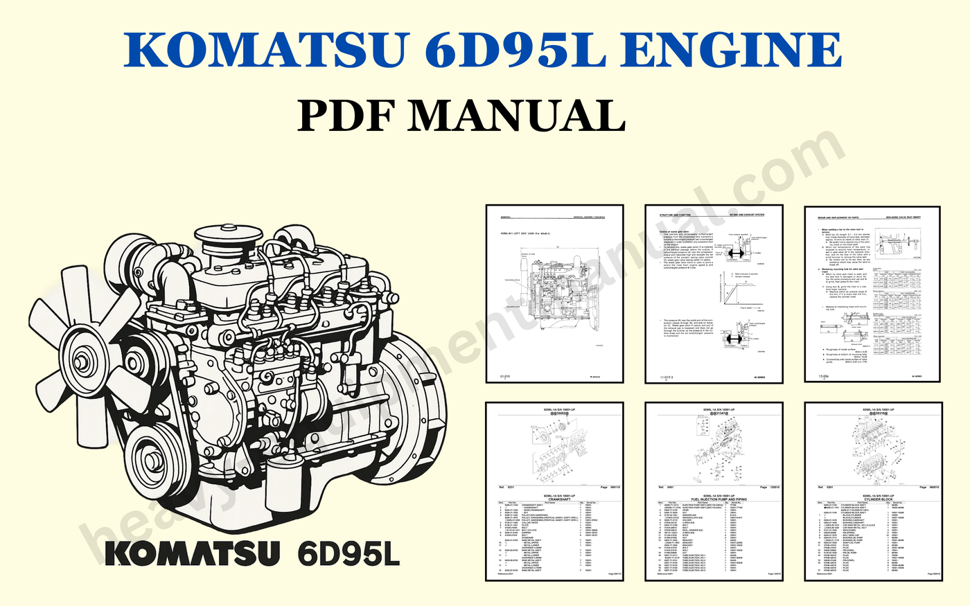 What’s Inside the Komatsu 6D95L Engine Manual PDF?