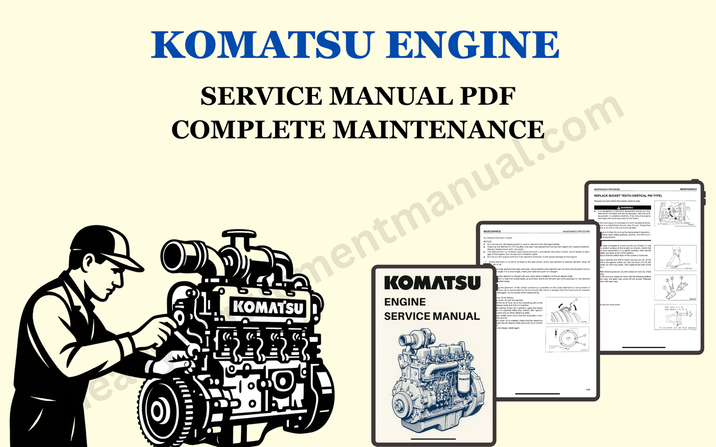 Komatsu Engine Service Manual PDF – Complete Maintenance Guide for USA Machines