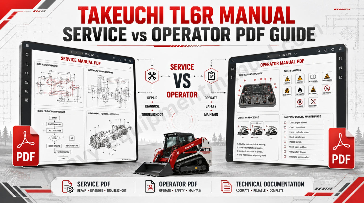 Takeuchi TL6R Manual: Service vs Operator PDF Guide