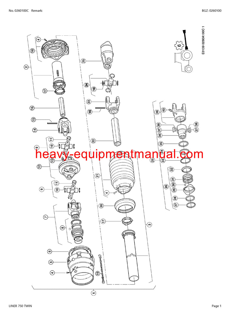 PDF Claas 750 Twin Liner Swather Parts Manual PDF Claas 750 Twin Liner Swather Parts Manual