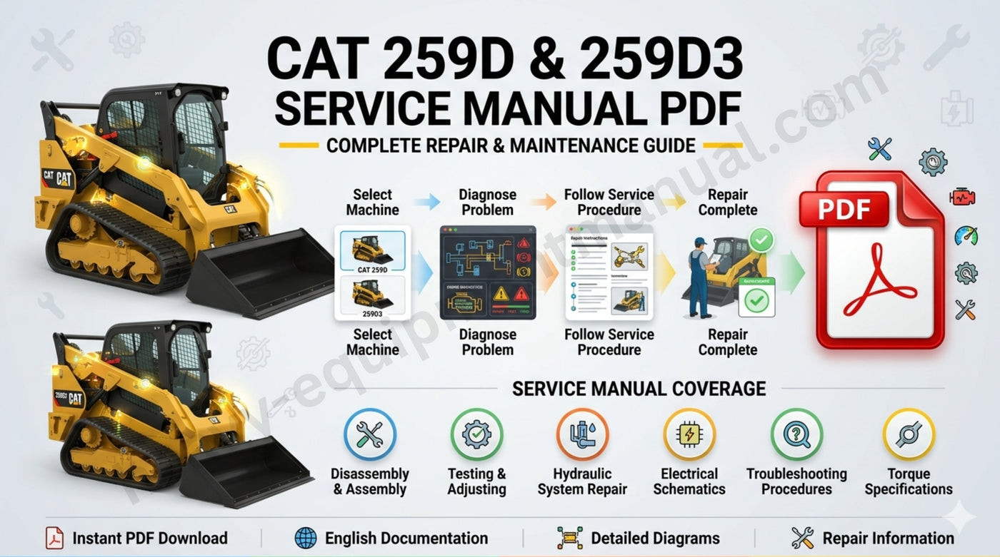 CAT 259D Service Manual PDF: 259D and 259D3 Repair Manual Guide
