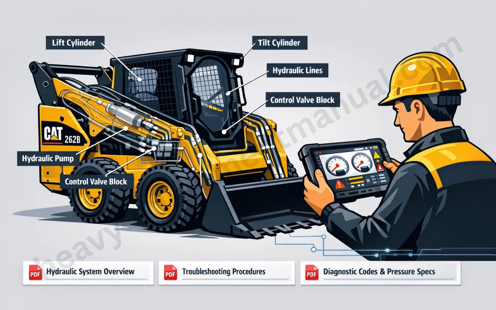 CAT 262B Hydraulic System Troubleshooting Guide for Technicians