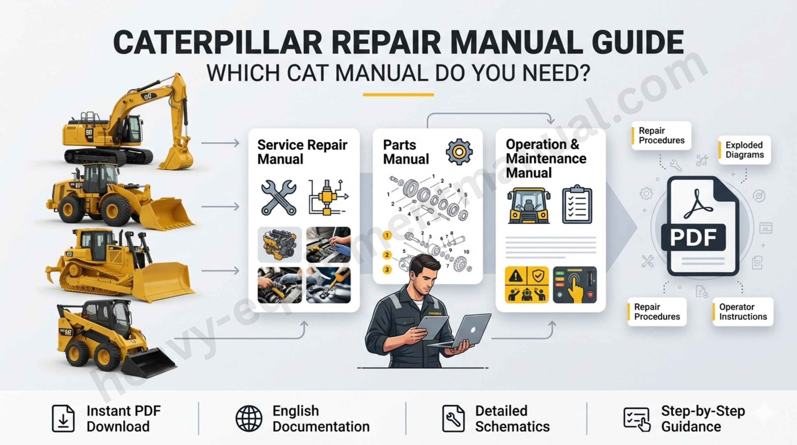 Caterpillar Repair Manual Guide | Which CAT Man... – Heavy Equipment Manual
