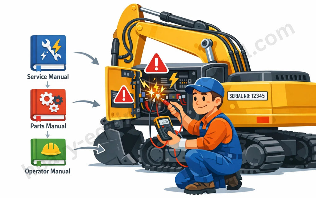 Electrical Faults in Heavy Equipment: Which Manual Helps Diagnose It? (USA Guide) – Heavy-EquipmentManual.com