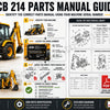 JCB 214 backhoe loader PIN plate location diagram