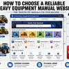 Checklist for choosing a reliable heavy equipment manual website
