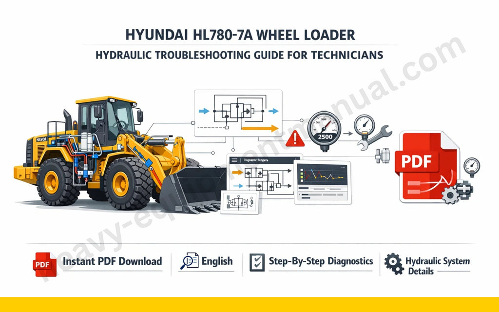 Hyundai HL780-7A Wheel Loader Hydraulic Troubleshooting Guide for Technicians