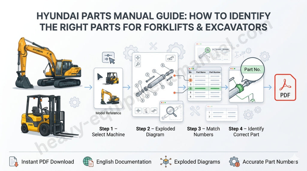 Hyundai Parts Manual Guide: How to Identify the Right Parts for Forklifts & Excavators