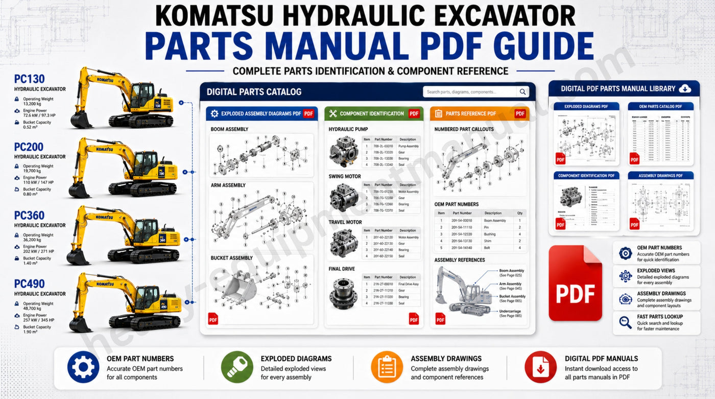 Komatsu Hydraulic Excavator Parts Manual Guide