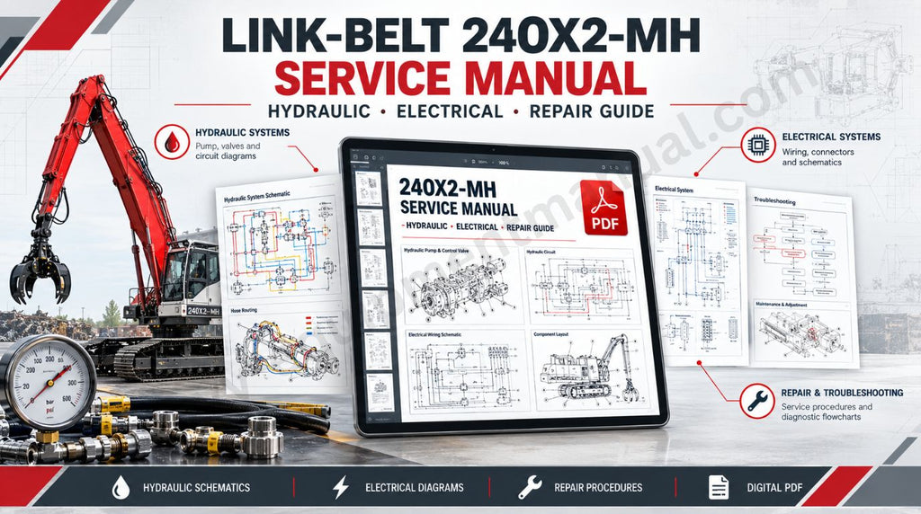 Link-Belt 240X2-MH Service Manual: Hydraulic, Electrical and Repair Guide