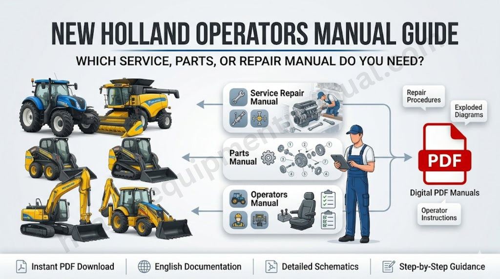 New Holland Operators Manual Guide: Which Service, Parts, or Repair Manual Do You Need?