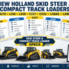 New Holland Skid Steer and Compact Track Loader Specs: LS170, L218, L228, C227, C232, LX665 & LX885