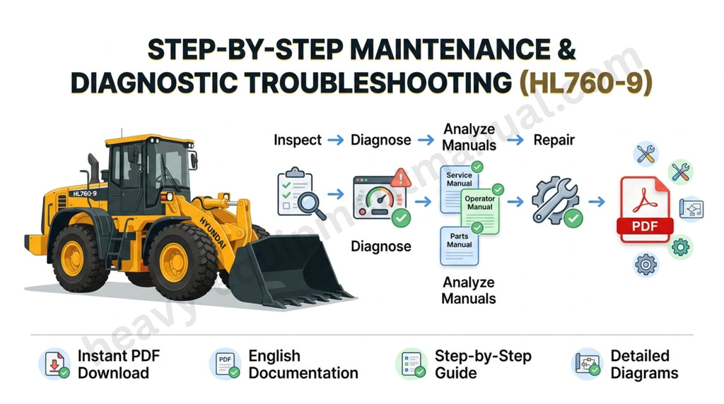 Step-by-Step Maintenance & Diagnostic Troubleshooting (HL760-9)