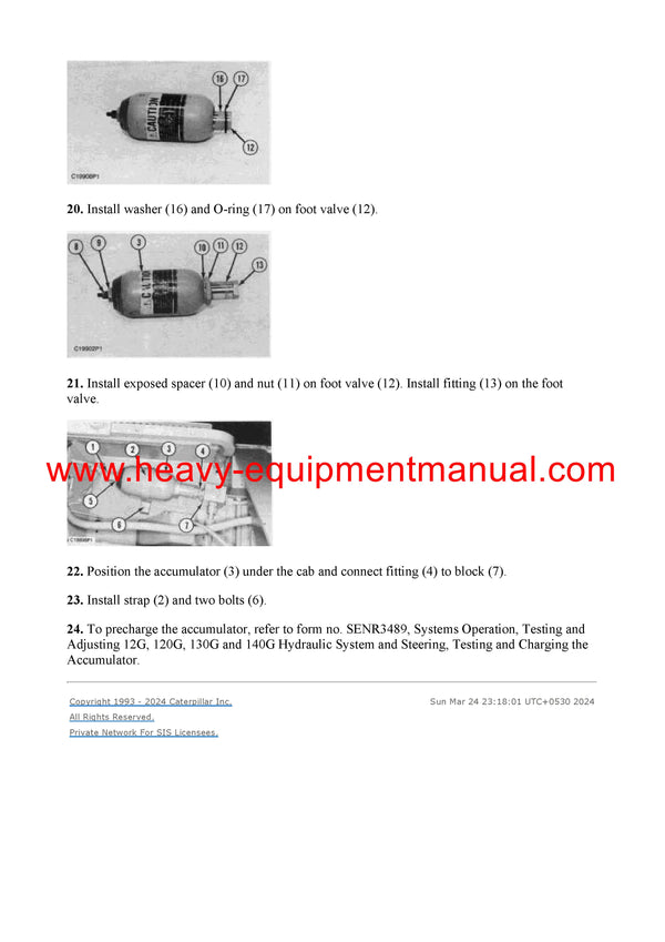 DOWNLOAD CATERPILLAR 120G MOTOR GRADER SERVICE REPAIR MANUAL 4HD