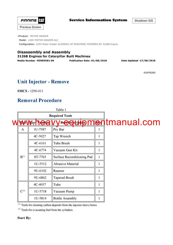 DOWNLOAD CATERPILLAR 120H MOTOR GRADER SERVICE REPAIR MANUAL ALZ
