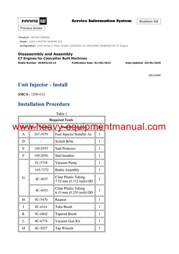 DOWNLOAD CATERPILLAR 120K 2 MOTOR GRADER SERVICE REPAIR MANUAL SZS