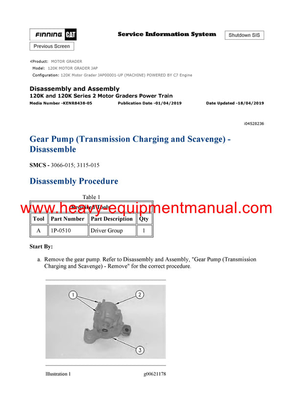 DOWNLOAD CATERPILLAR 120K MOTOR GRADER SERVICE REPAIR MANUAL JAP