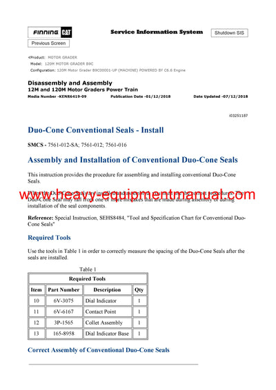 DOWNLOAD CATERPILLAR 120M MOTOR GRADER SERVICE REPAIR MANUAL B9C