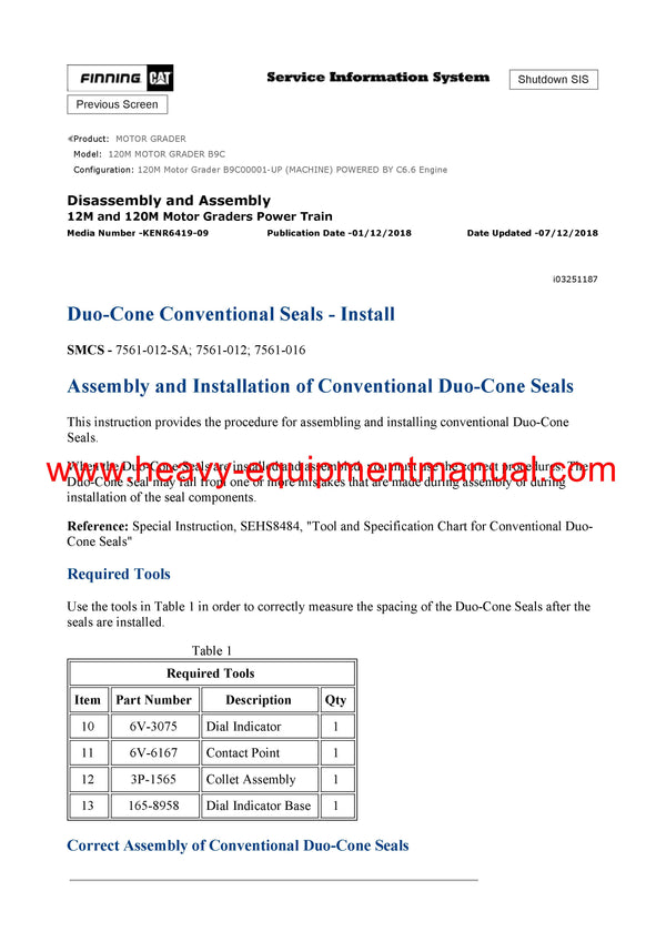 DOWNLOAD CATERPILLAR 120M MOTOR GRADER SERVICE REPAIR MANUAL B9C