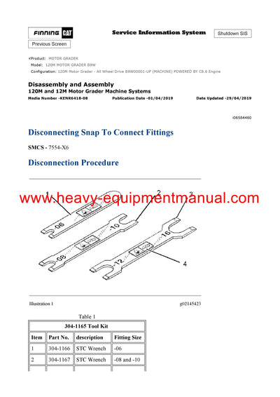 DOWNLOAD CATERPILLAR 120M MOTOR GRADER Full Complete SERVICE REPAIR MANUAL B9W