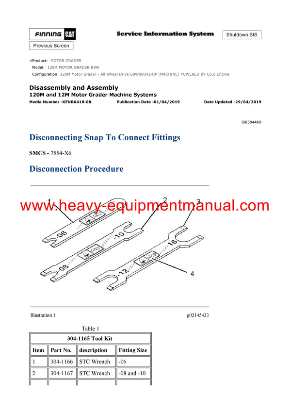 DOWNLOAD CATERPILLAR 120M MOTOR GRADER Full Complete SERVICE REPAIR MANUAL B9W