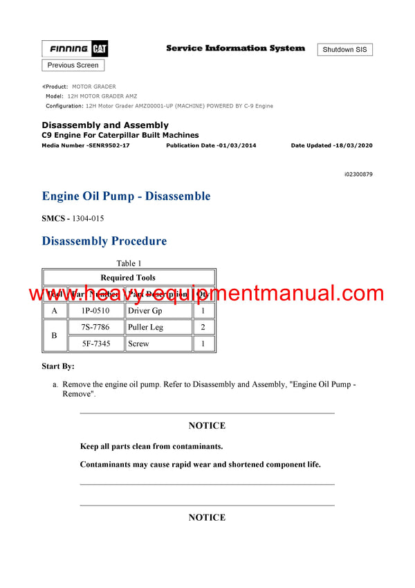 DOWNLOAD CATERPILLAR 12H MOTOR GRADER FULL COMPLETE SERVICE REPAIR MANUAL AMZ