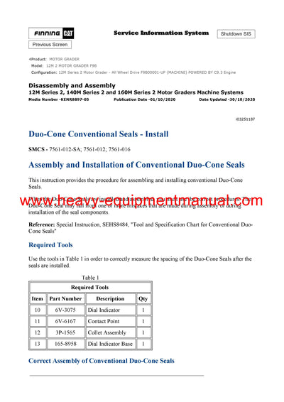 DOWNLOAD CATERPILLAR 12M 2 MOTOR GRADER SERVICE REPAIR MANUAL F9B