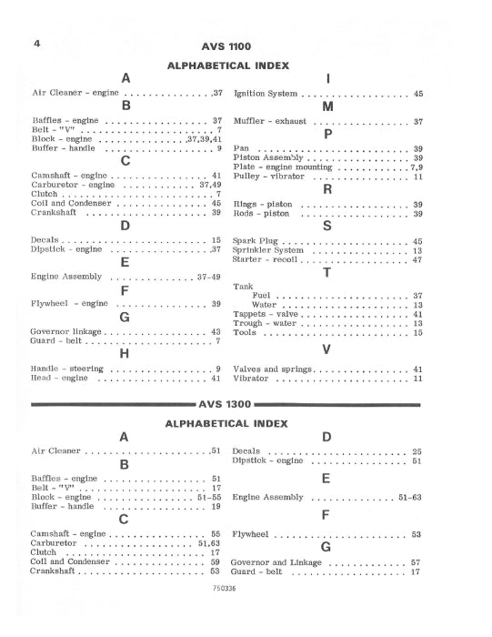 Case 1100 1300 1900 AVS Series Vibrator Compactor Parts Manual 1301PC