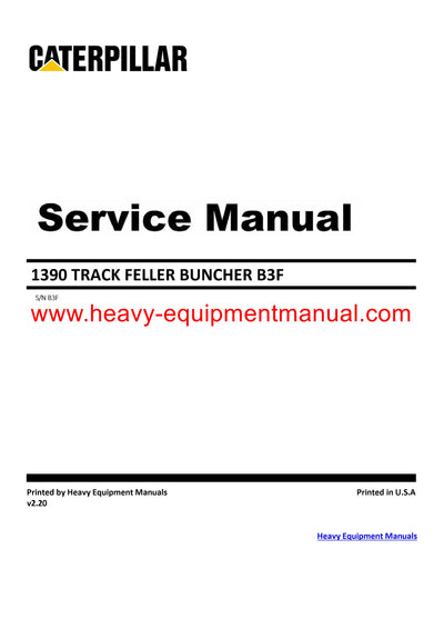 DOWNLOAD CATERPILLAR 1390 TRACK FELLER BUNCHER SERVICE REPAIR MANUAL B3F