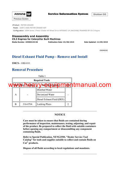 Caterpillar 160M3 MOTOR GRADER Full Complete Service Repair Manual N9T AWD