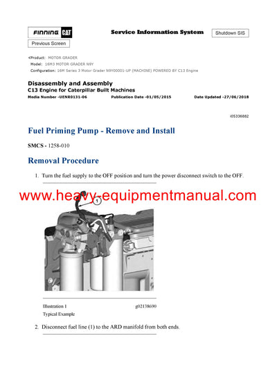 DOWNLOAD CATERPILLAR 16M3 MOTOR GRADER SERVICE REPAIR MANUAL N9Y