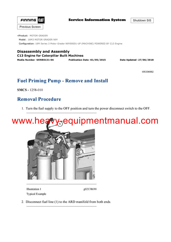 DOWNLOAD CATERPILLAR 16M3 MOTOR GRADER SERVICE REPAIR MANUAL N9Y