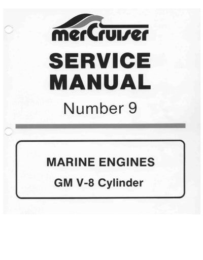 1985-1988 Mercury Mercruiser Marine Engine GM V-8 Cylinder Service Repair Manual