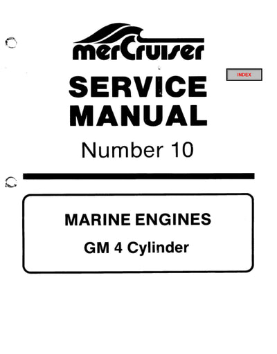 1985-1989 Mercury Mercruiser Marine Engine GM 4-Cylinder Service Repair Manual
