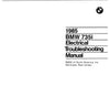 1985 BMW 735i Electrical Troubleshooting Manual - Download PDF