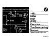 1992 BMW 850i Electrical Troubleshooting Manual - Download PDF