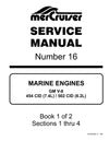 1993-1997 Mercury Mercruiser Marine Engine GM V-8 454 CID (7.4L) 502 CID (8.2L) Service Repair Manual