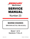 1998-2001 Mercury Mercruiser Marine Engine GM V8 454 CID (7.4L) 502 CID (8.2L) Service Repair Manual