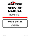 1998-2002 Mercury Mercruiser Marine Engine V-8 Diesel D7.3L D-Tronic (DI) & D-Tronic LD Service Repair Manual