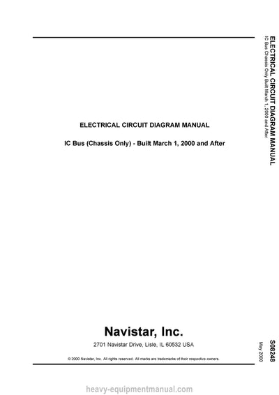 1998-2003 International 4600 Truck Service and Schematic Manual - PDF Download
