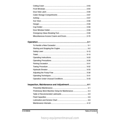 2008 Doosan DX255LC Excavator Operation and Maintenance Manual PDF