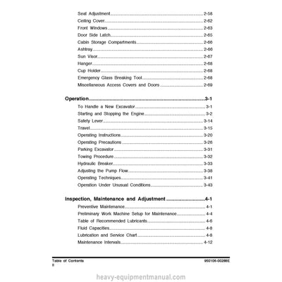 2010 Doosan DX480LC DX520LC Excavator Operation and Maintenance Manual PDF