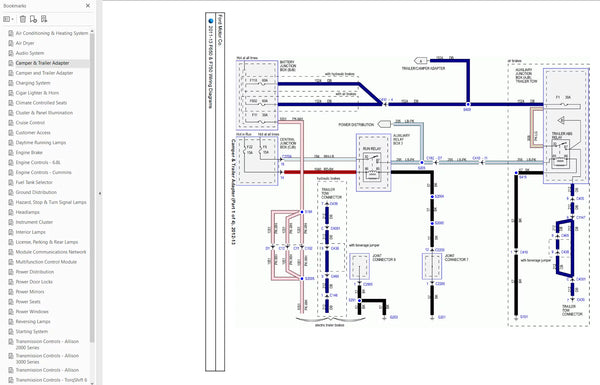 2011-2013 Ford F650, F750 Super Duty Truck Wiring Diagram Manual PDF Download
