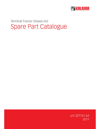 2011 Kalmar Ottawa 4X2 Parts Manual