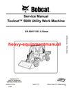 Download 2011 Bobcat Toolcat™ 5600 Utility Work Machine Workshop Service Repair Manual