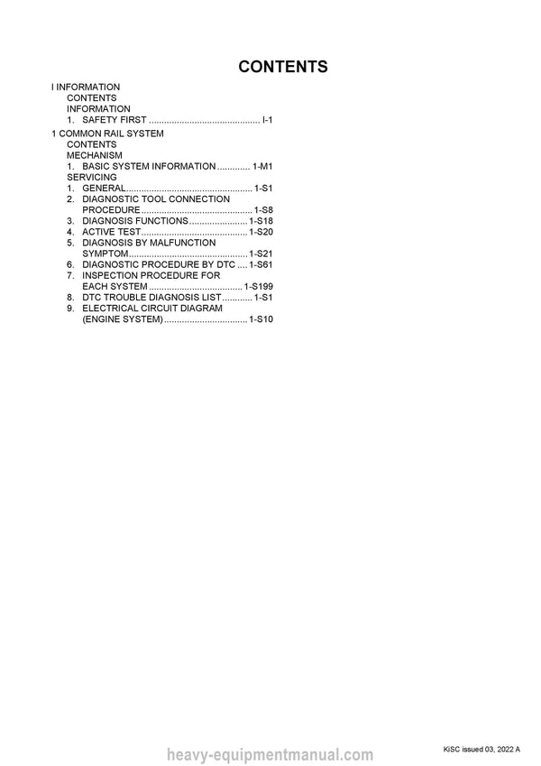 2022 Kubota KX042-4 Excavator Diagnosis Manual (RY910-25541) PDF Download