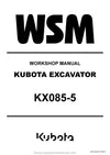 2023 Kubota KX085-5 Excavator Workshop Service Manual (RY911-31480) PDF Download